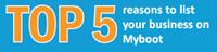 Top 5 reasons to list your business on Myboot